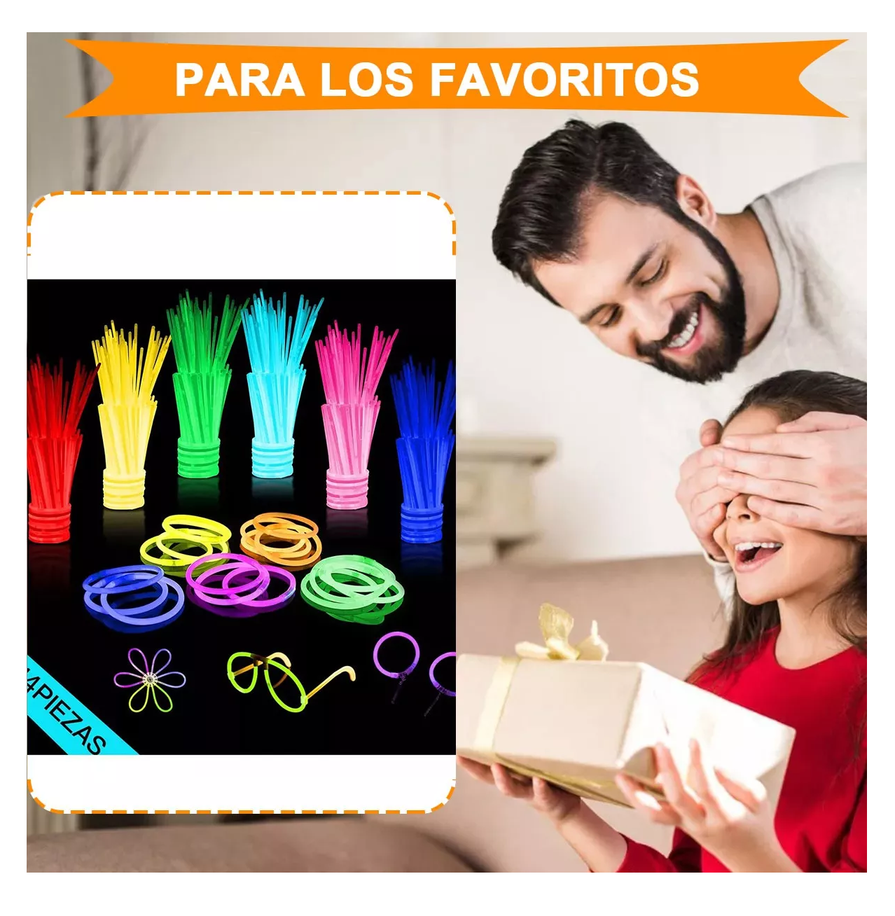 Foto 5 pulgar | Pulseras Neon Cyalume Luminosas Multicolor 212 Piezas