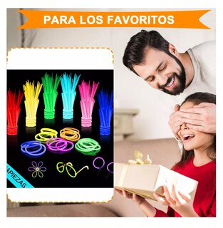 Foto 4 | Pulseras Neon Cyalume Luminosas Multicolor 212 Piezas
