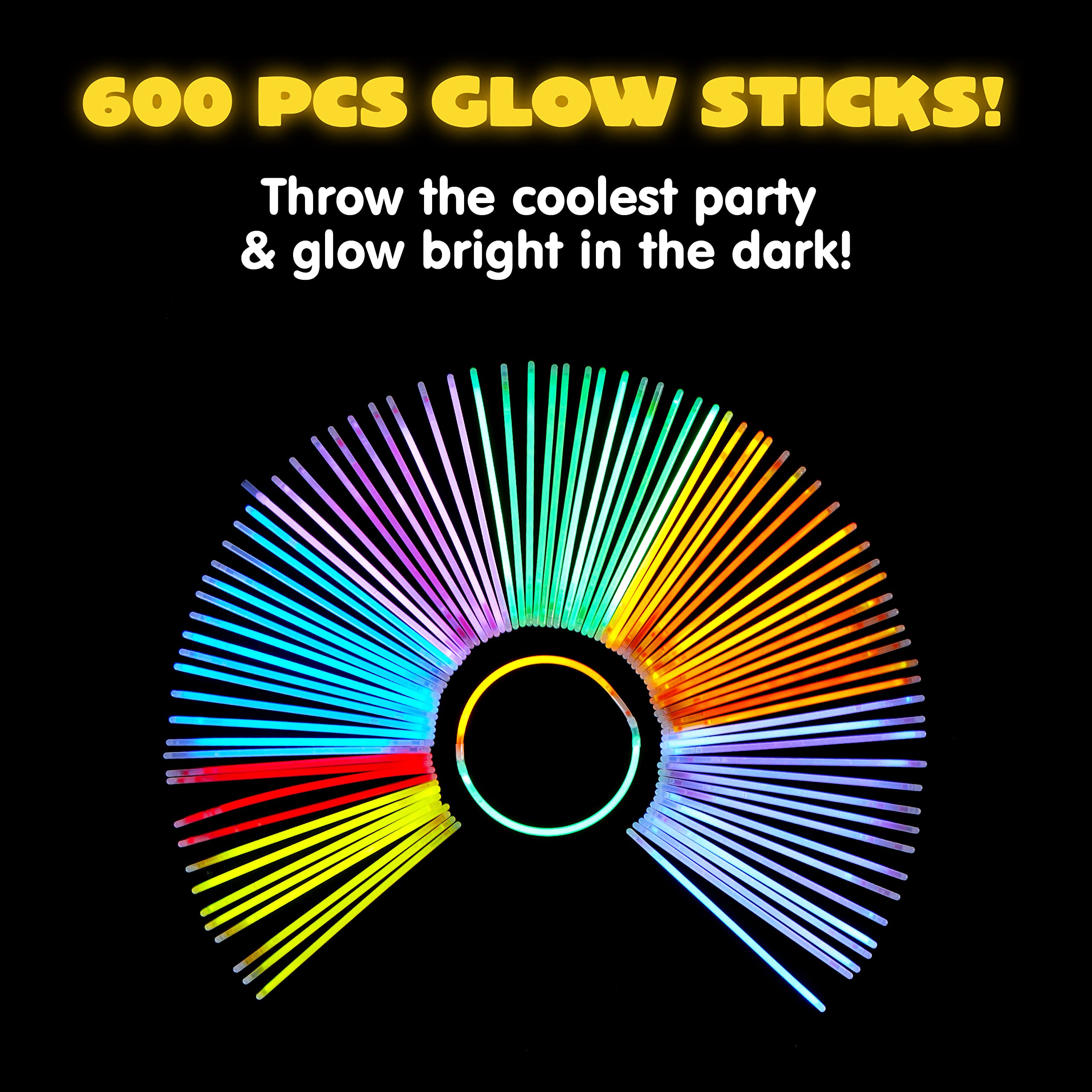 Foto 5 pulgar | Glow Sticks Joyin, 300 Unidades, Lápices Luminosos De 8 Pulgadas, Regalos Para Fiestas - Venta Internacional.