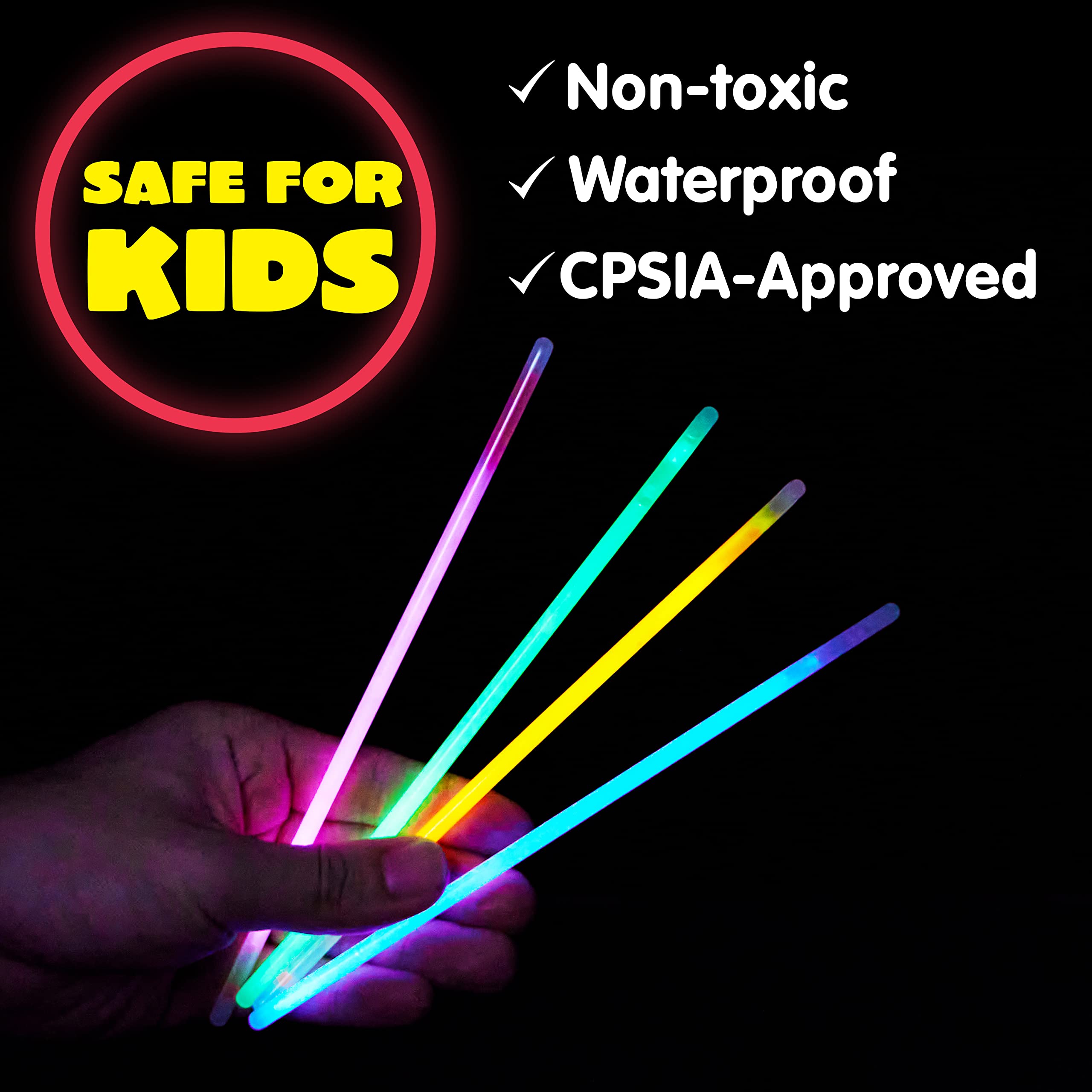 Foto 6 pulgar | Glow Sticks Joyin, 300 Unidades, Lápices Luminosos De 8 Pulgadas, Regalos Para Fiestas - Venta Internacional.