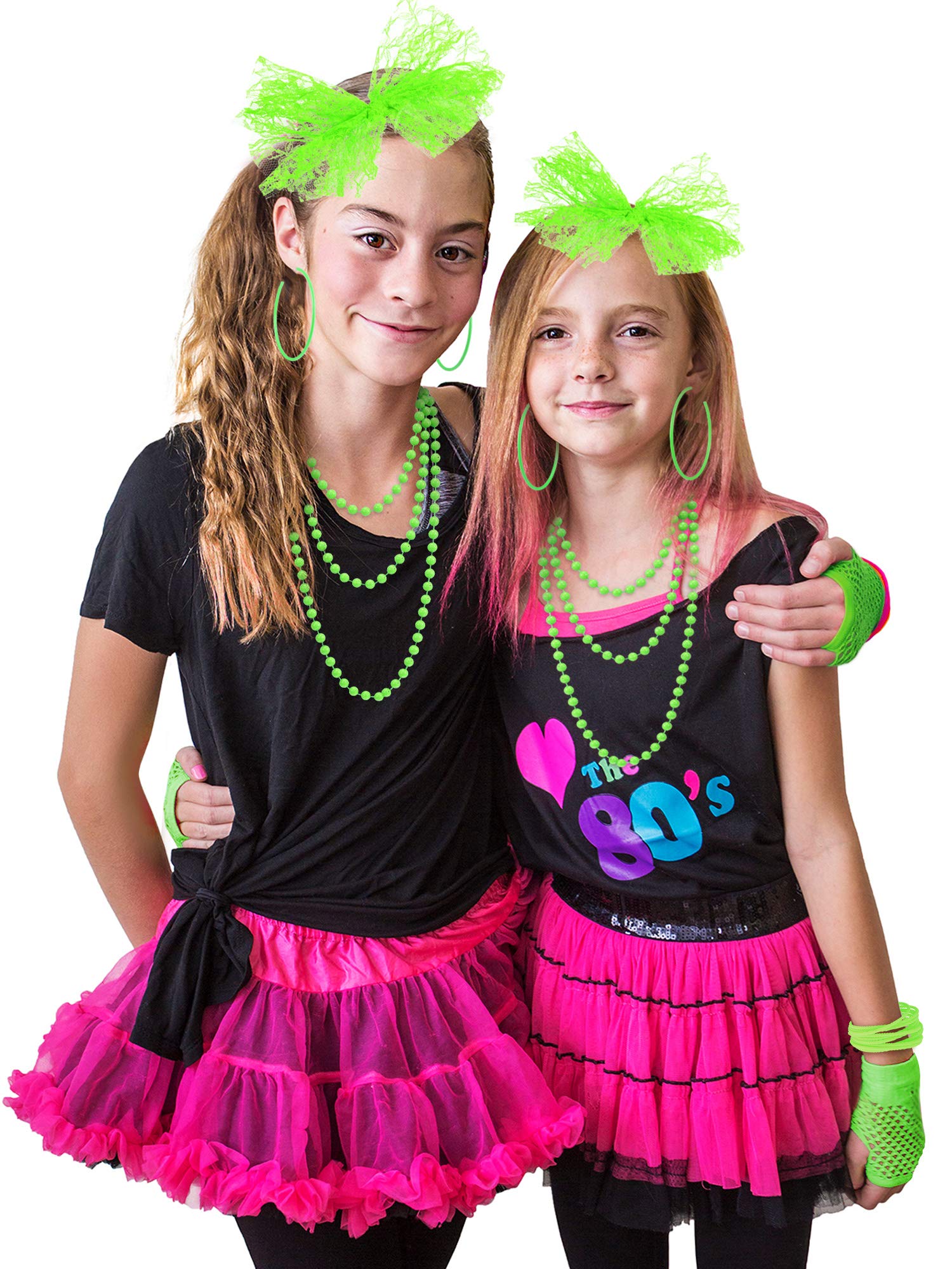 Foto 5 pulgar | Set De Accesorios Blulu De Los 80 Para Fiesta De Disfraces De Mujer (verde) - Venta Internacional.