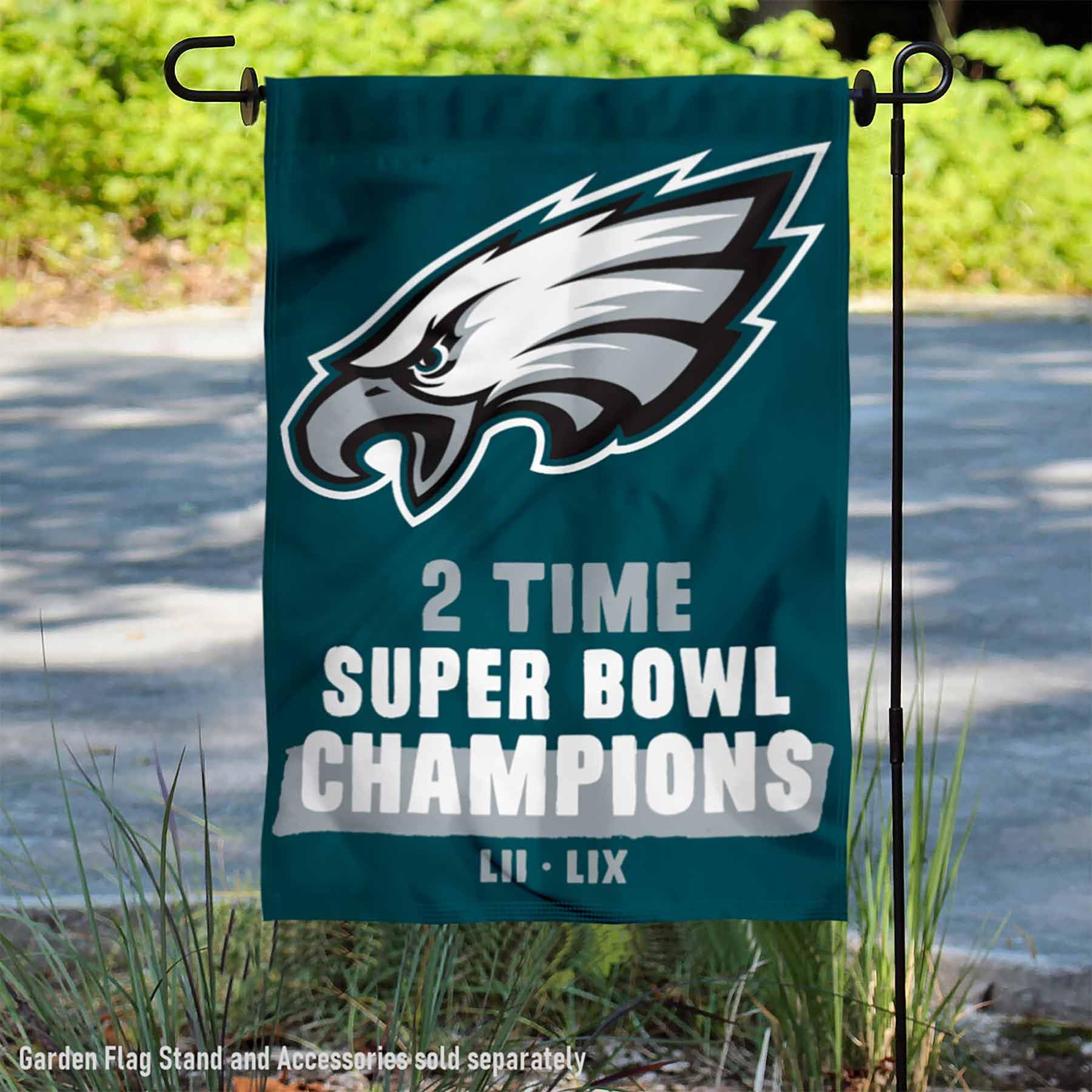 Foto 3 pulgar | Bandera De Jardín Wincraft Philadelphia Eagles, 2 Veces Super Bowl - Venta Internacional.