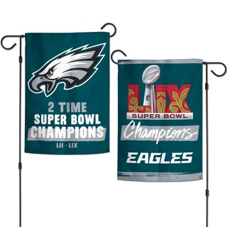 Foto 4 | Bandera De Jardín Wincraft Philadelphia Eagles, 2 Veces Super Bowl - Venta Internacional.