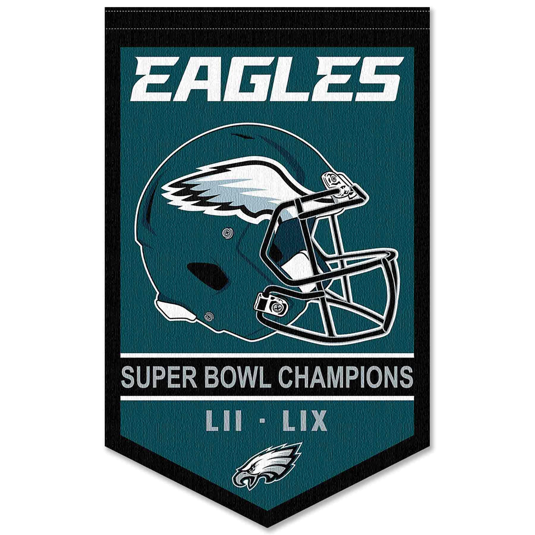 Banner Banner Wincraft Philadelphia Eagles 2x Super Bowl - Venta Internacional.