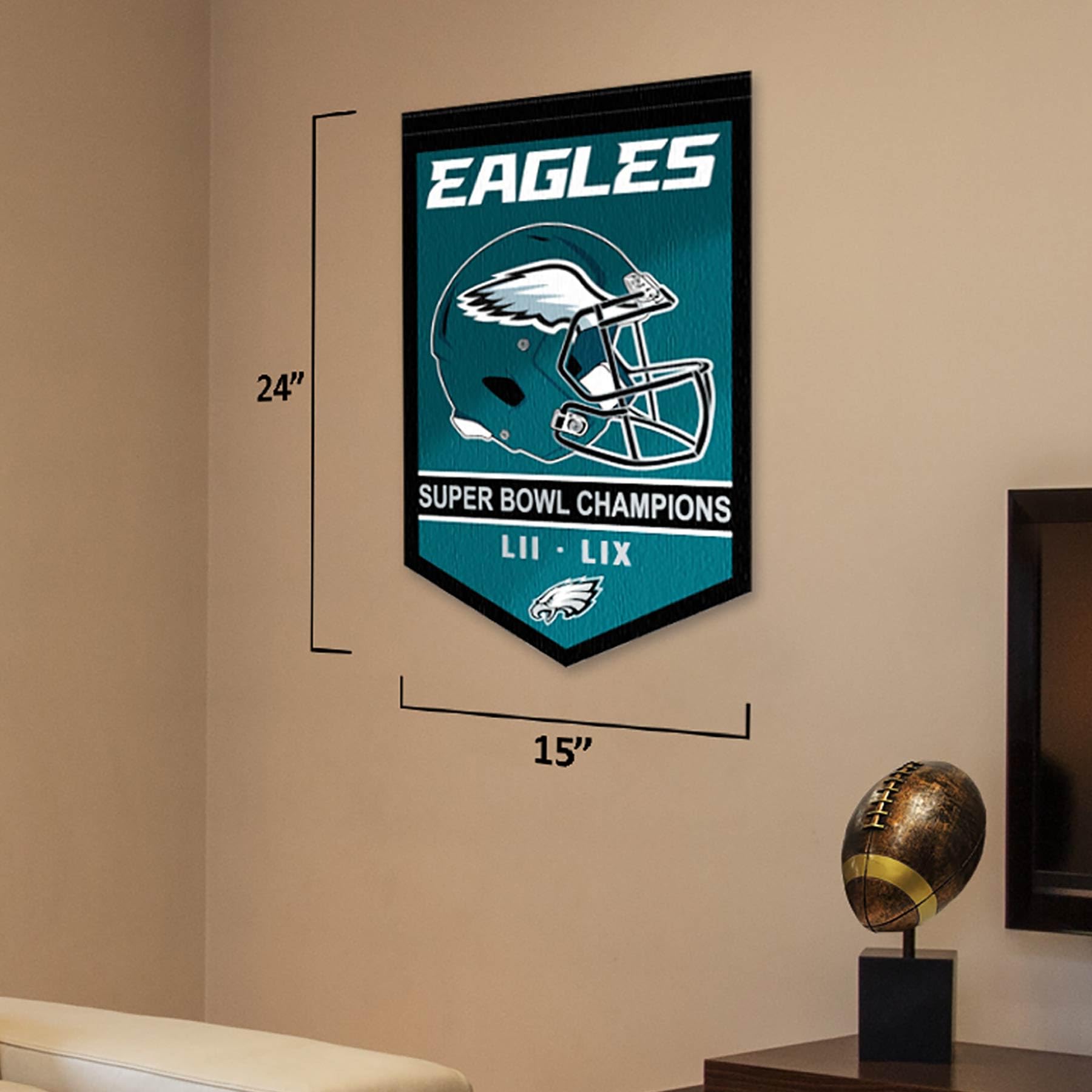 Foto 4 pulgar | Banner Banner Wincraft Philadelphia Eagles 2x Super Bowl - Venta Internacional.