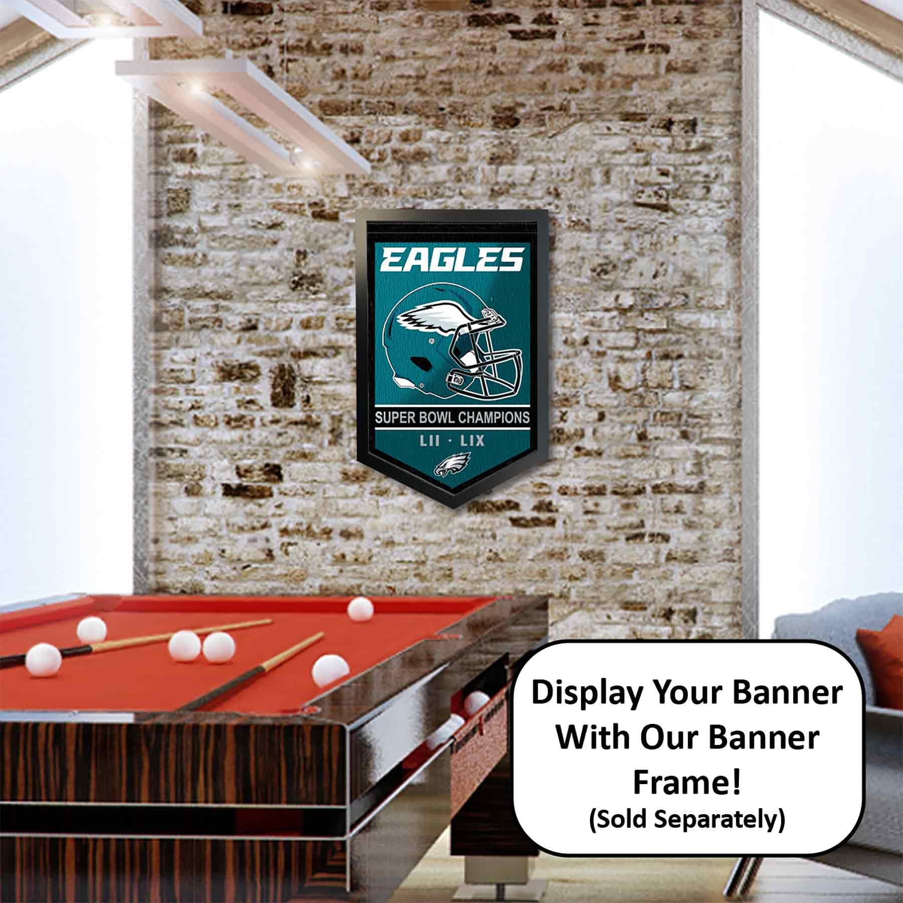 Foto 6 pulgar | Banner Banner Wincraft Philadelphia Eagles 2x Super Bowl - Venta Internacional.