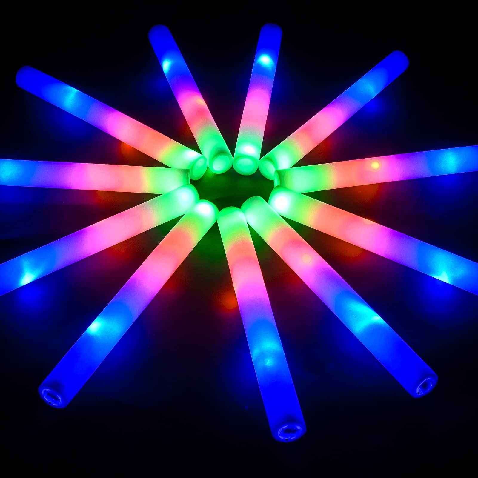Foto 2 pulgar | Barras De Espuma Led Coloridas Con Luces Parpadeantes, Artículos Para Fiestas - Venta Internacional.