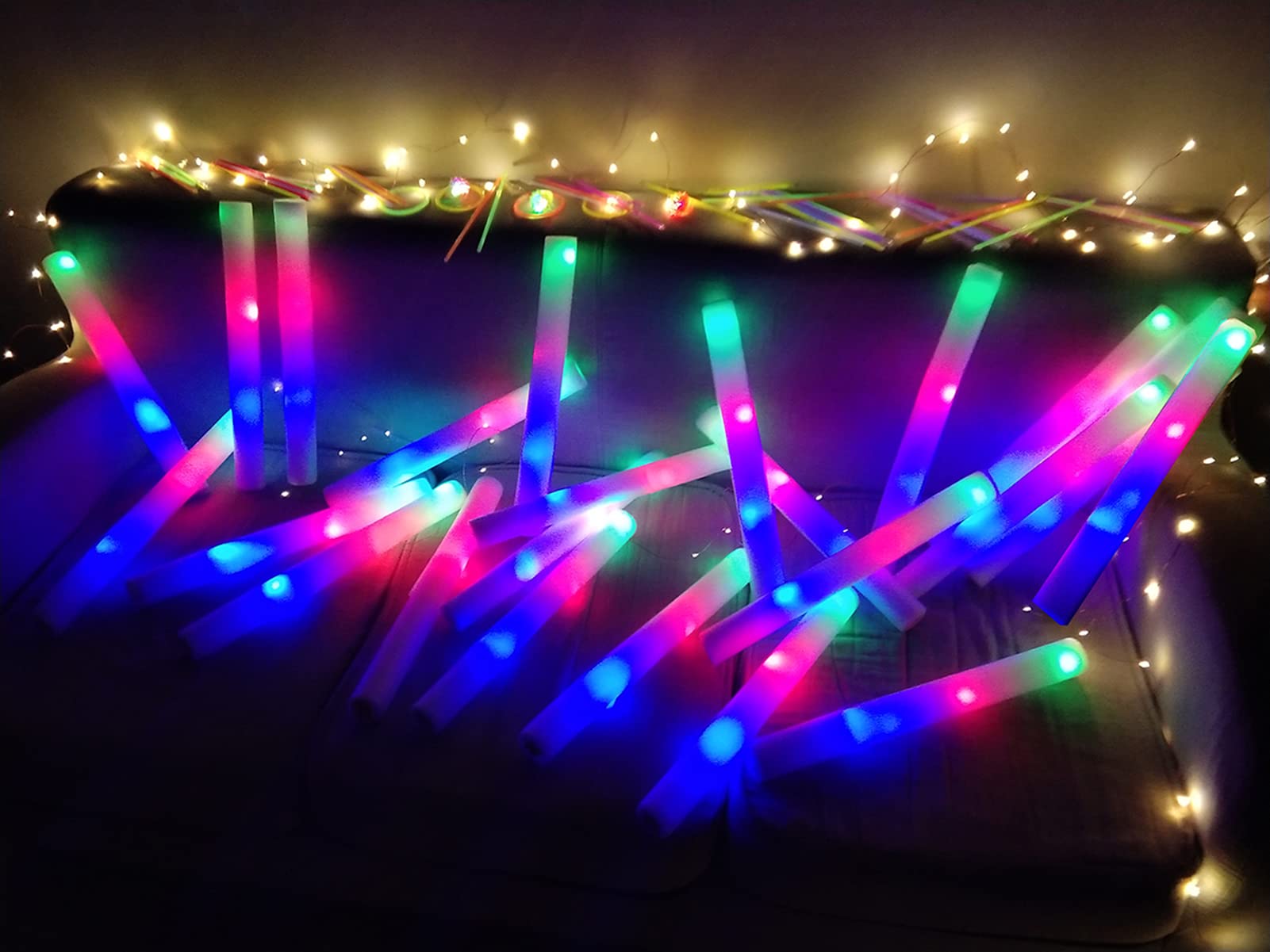 Foto 5 pulgar | Barras De Espuma Led Colorhome Glow Sticks Bulk, 52 Unidades, 3 Modos - Venta Internacional.