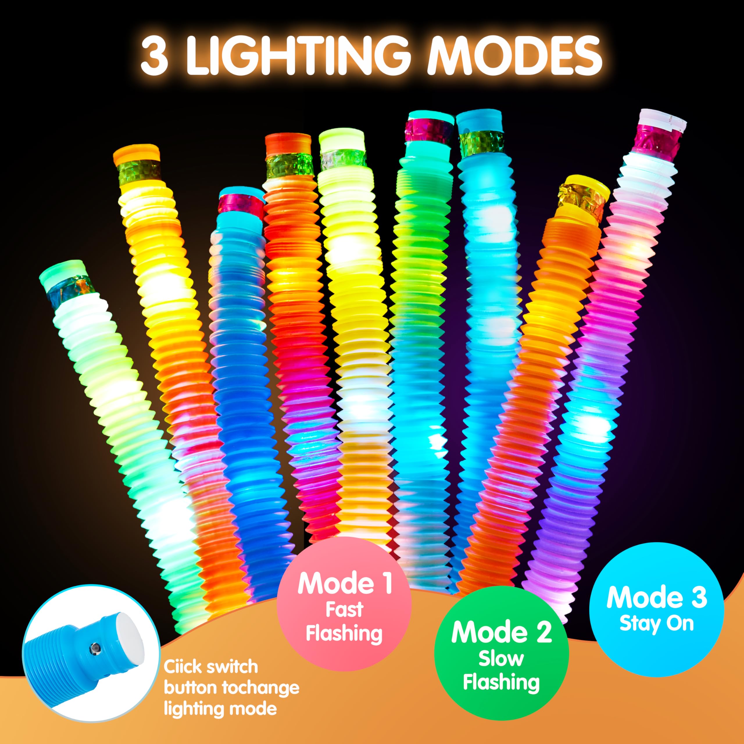Foto 3 pulgar | Glow Sticks Party Favors Joyin, Paquete De 9 Tubos Pop Iluminados - Venta Internacional.