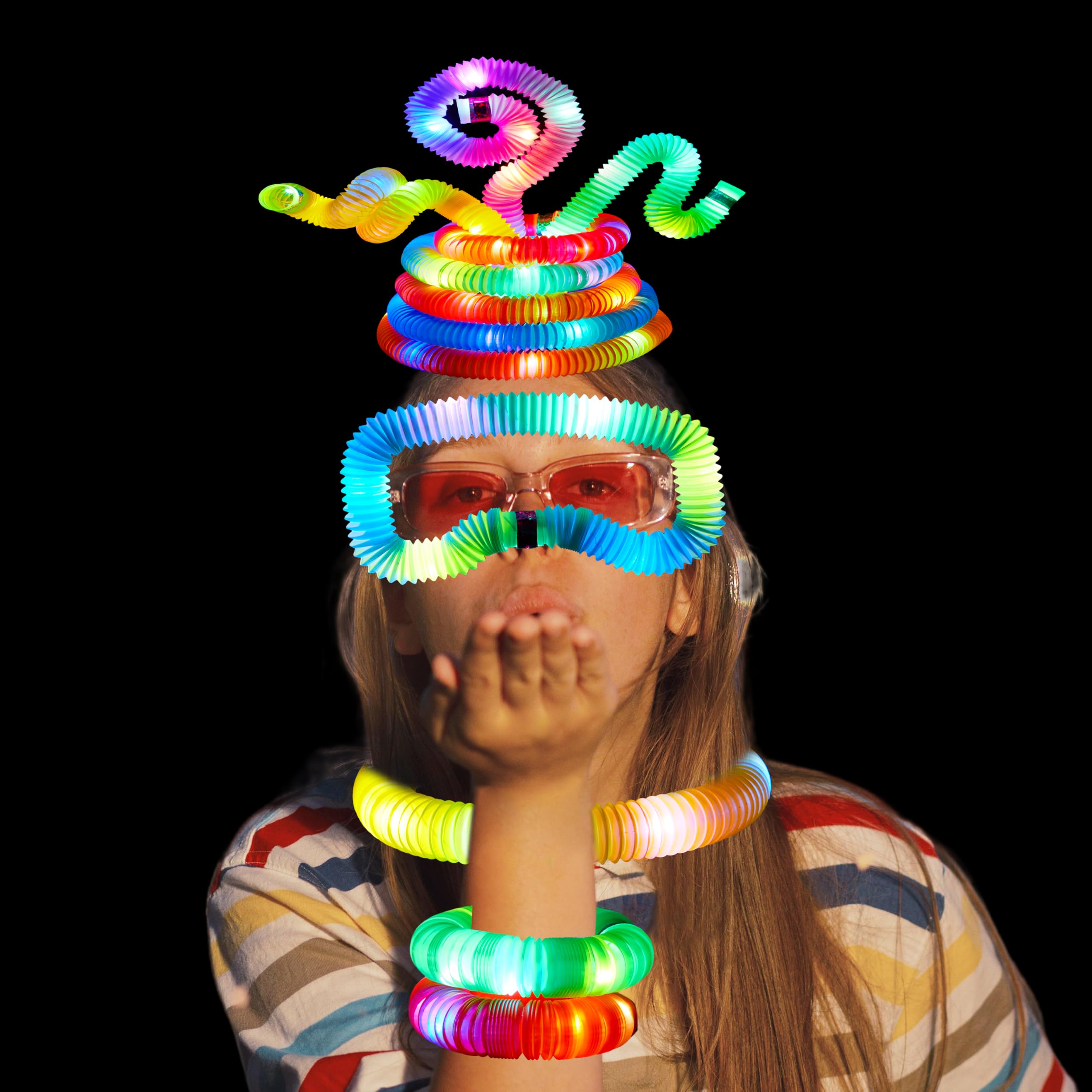 Foto 7 pulgar | Glow Sticks Party Favors Joyin, Paquete De 9 Tubos Pop Iluminados - Venta Internacional.