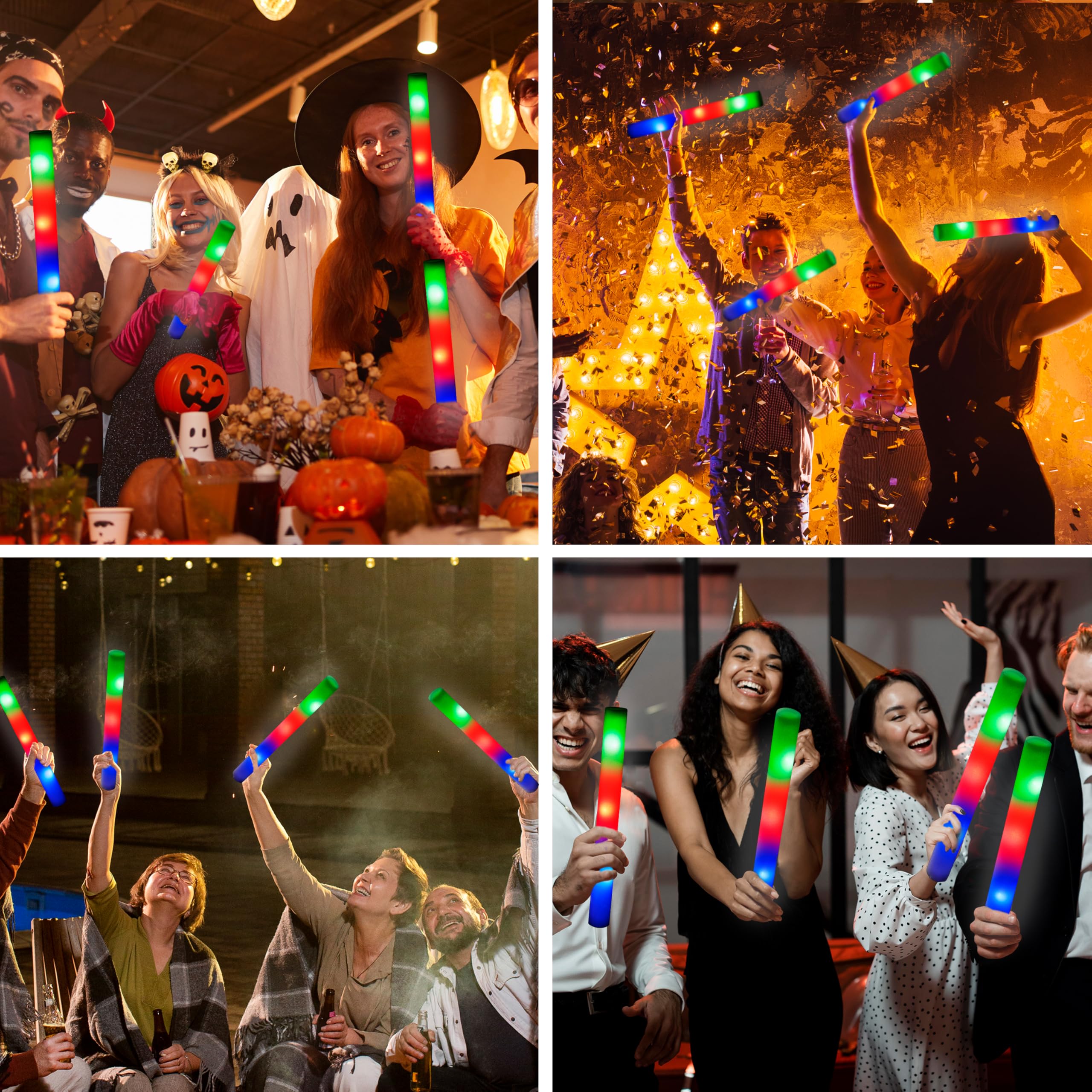 Foto 4 | Barras Luminosas de Espuma Joyin 24 Piezas - Venta Internacional