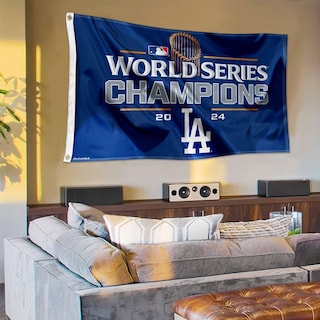 Foto 4 | Bandera Wincraft, Campeones Del Mundo De Los Dodgers De Los Ángeles 2024, 90 X 150 Cm - Venta Internacional.