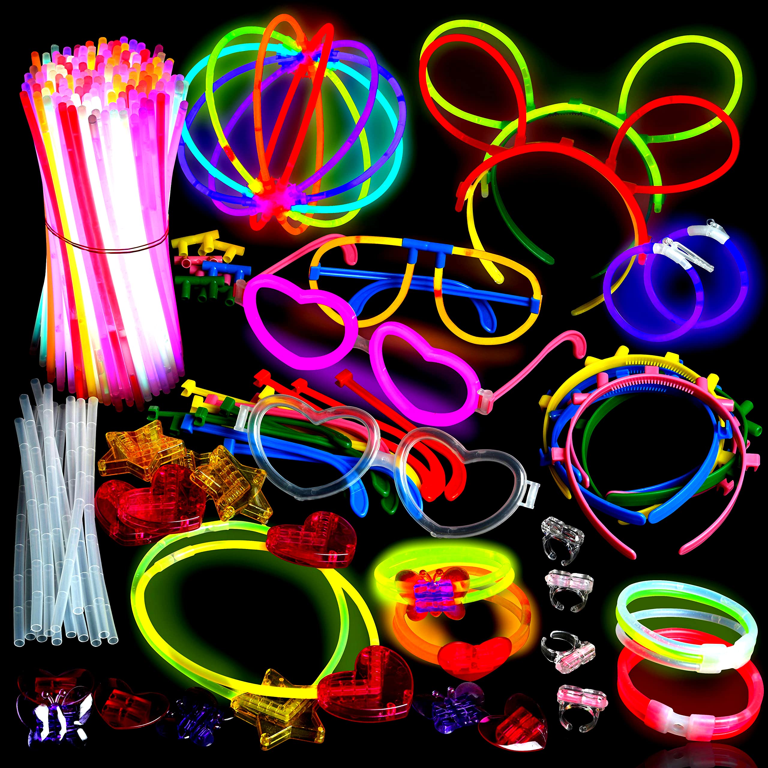 Foto 2 pulgar | Paquete De Collares Y Pulseras Glow Sticks Party Pack, 500 Unidades - Venta Internacional.