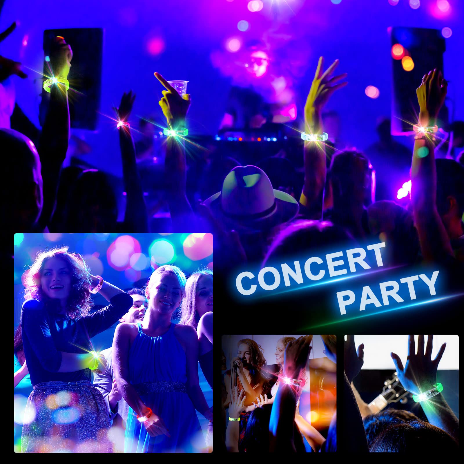 Foto 5 | Brazaletes Led Glow Sticks Zhanmai, 56 Paquetes, Para Regalos De Fiesta - Venta Internacional.