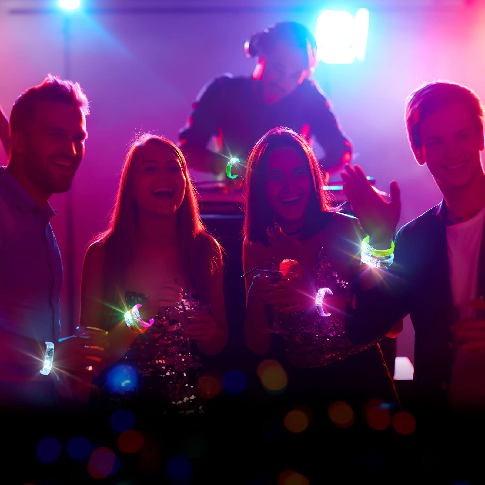 Foto 6 | Brazaletes Led Glow Sticks Zhanmai, 56 Paquetes, Para Regalos De Fiesta - Venta Internacional.