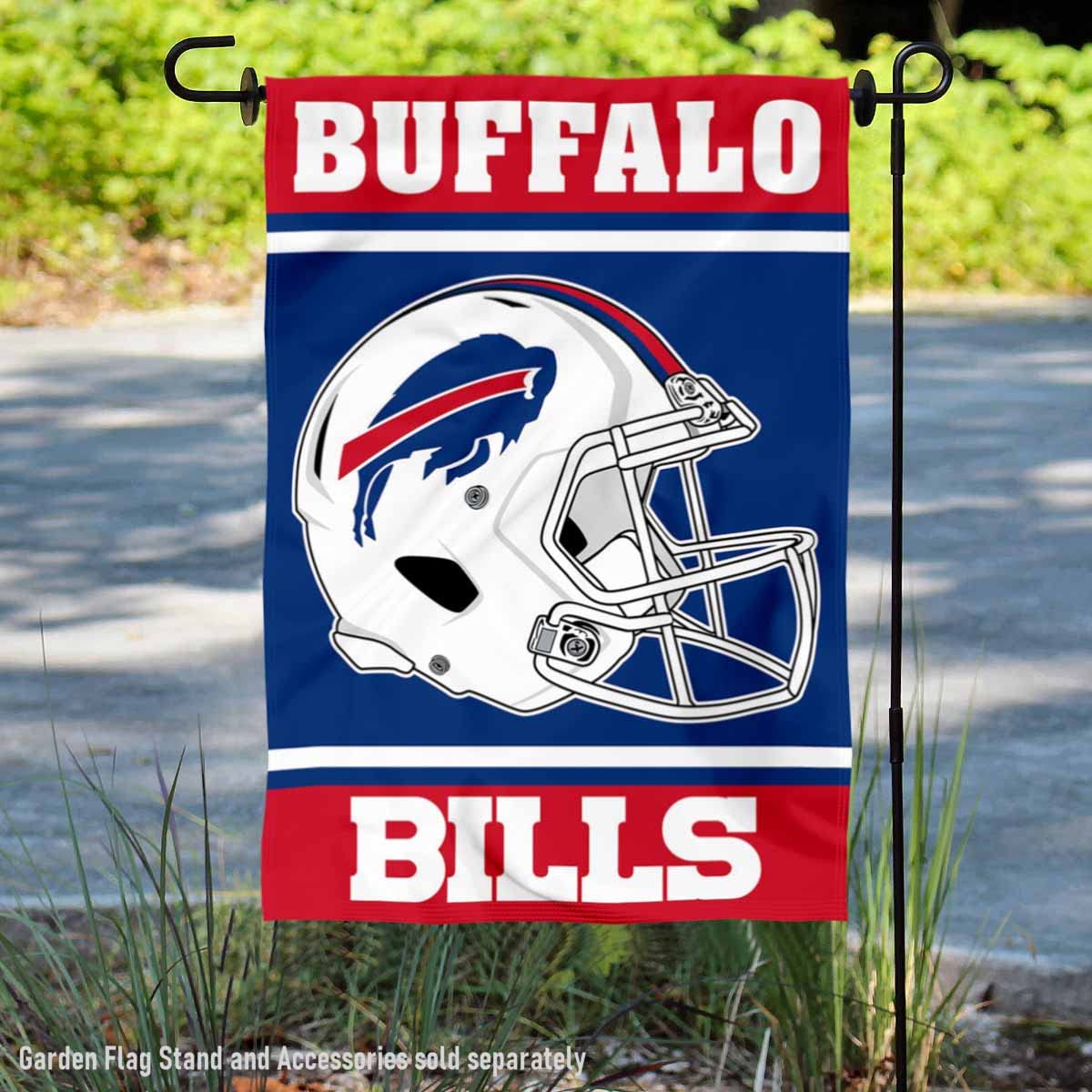 Foto 3 pulgar | Casco Con Diseño De Bandera De Jardín Wincraft Buffalo Bills, 32 Cm X 46 Cm - Venta Internacional.
