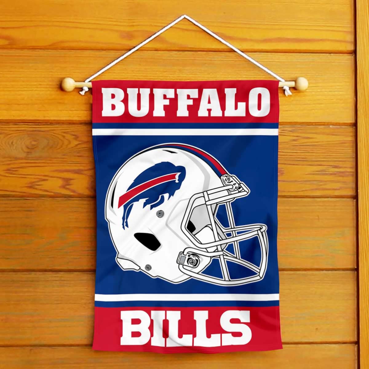 Foto 5 pulgar | Casco Con Diseño De Bandera De Jardín Wincraft Buffalo Bills, 32 Cm X 46 Cm - Venta Internacional.