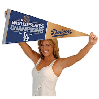 Foto 4 | Banderín Wincraft Los Angeles Dodgers, Campeones Del Mundo 2024 - Venta Internacional.