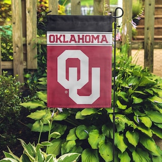 Foto 4 | Bandera De Jardín Foco Ncaa Oklahoma Sooners De Doble Cara, 45 X 30 Cm - Venta Internacional.