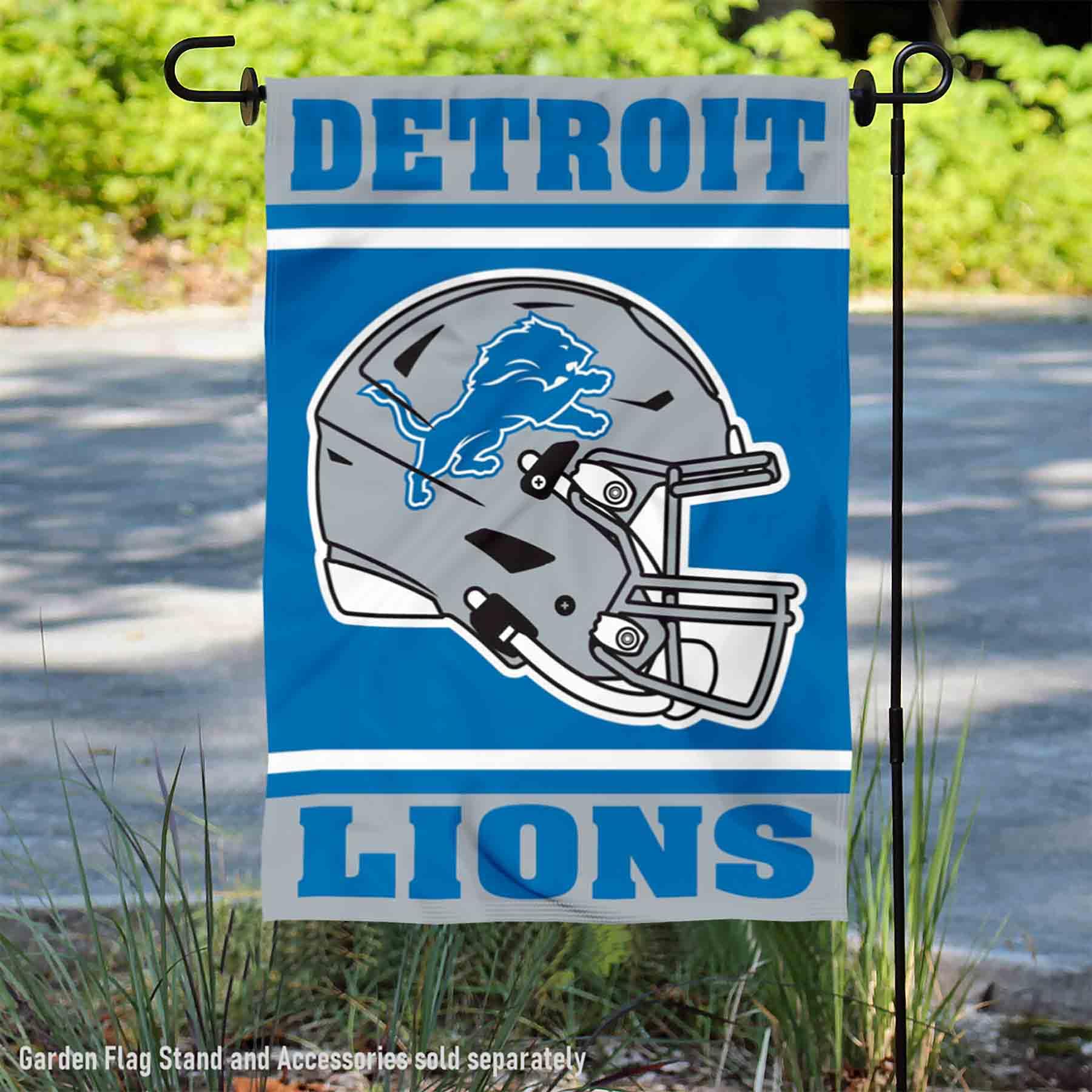 Foto 3 pulgar | Casco Con Bandera De Jardín Wincraft Detroit Lions, 32 X 45 Cm - Venta Internacional.