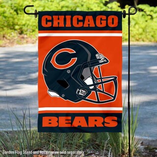Foto 2 | Casco Con Diseño De Bandera De Jardín Wincraft De Los Chicago Bears, 32 Cm X 45 Cm - Venta Internacional.