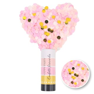 Foto 1 | Kit De Tubos De Confetti / 4pzas De 14 Cm ROSA