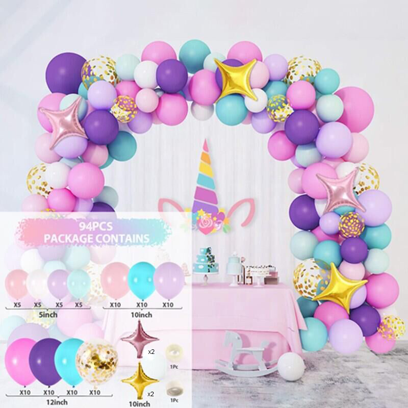 Foto 4 | Kit de Decoración Globos Linium Fiesta de Cumpleaños Unicornio