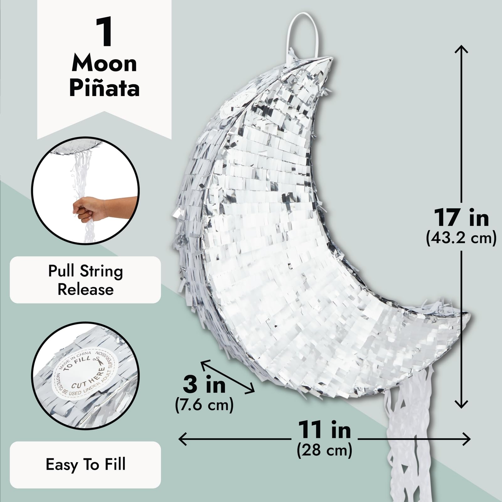 Foto 4 pulgar | Decoración para Piñata Juvale Moon Twinkle Little Star - Venta Internacional