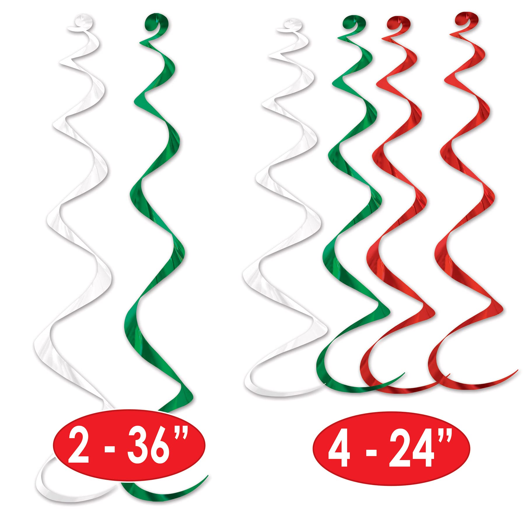 Foto 2 | Beistle Twirly Whirlys para Decoración 6 Pack - Venta Internacional