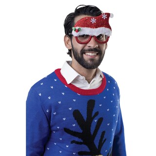 Foto 1 | Lentes Divertidos Gorro De Santa Claus Rev Gafas Navideñas Chistosas Color Blancas Unisex