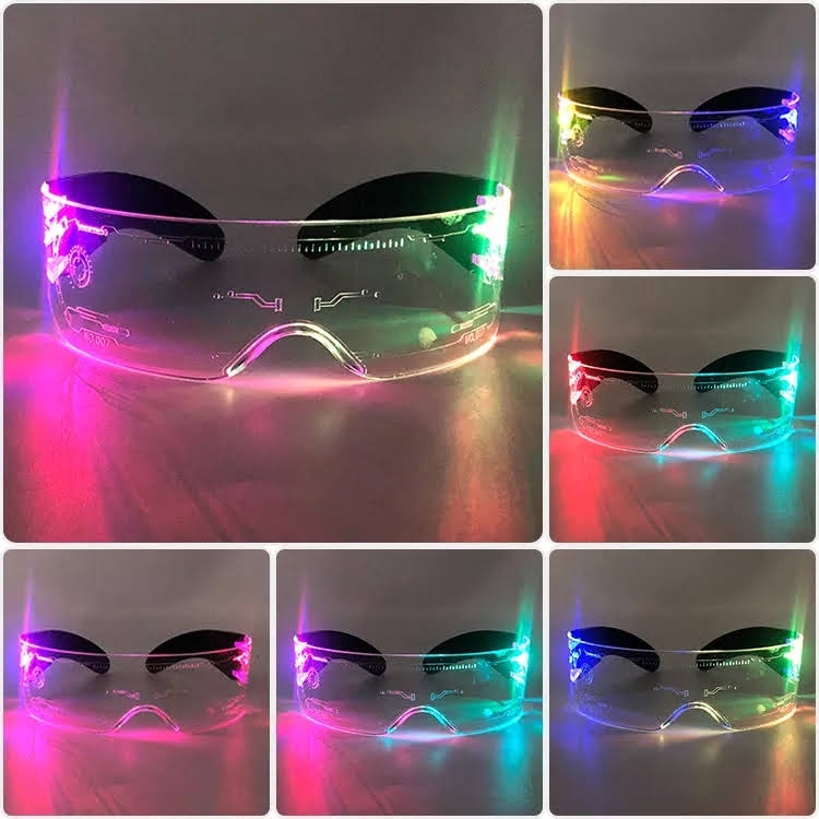 Foto 4 pulgar | Gafas De Fiesta Con Luz Led, Gafas Luminosas Para Cosplay - Venta Internacional.