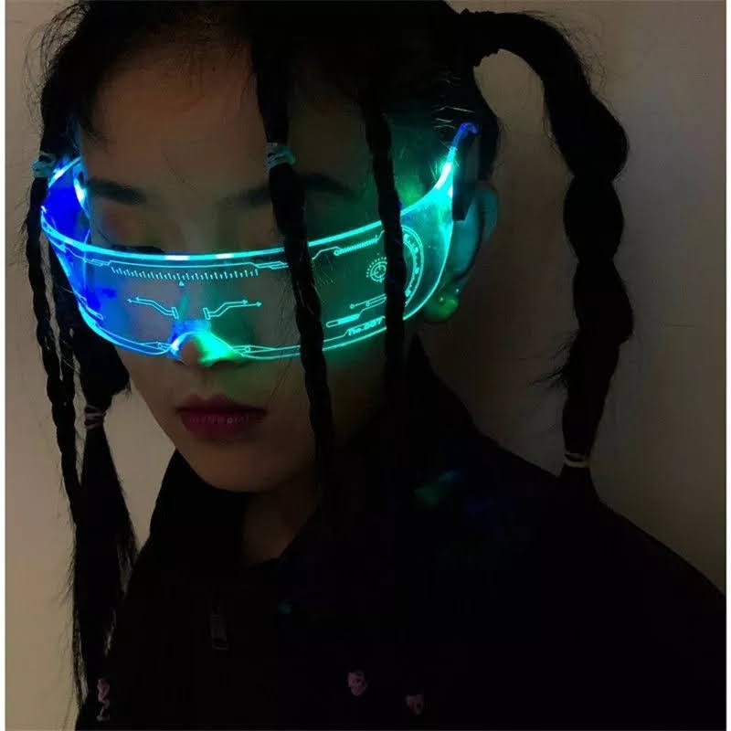 Foto 7 pulgar | Gafas De Fiesta Con Luz Led, Gafas Luminosas Para Cosplay - Venta Internacional.