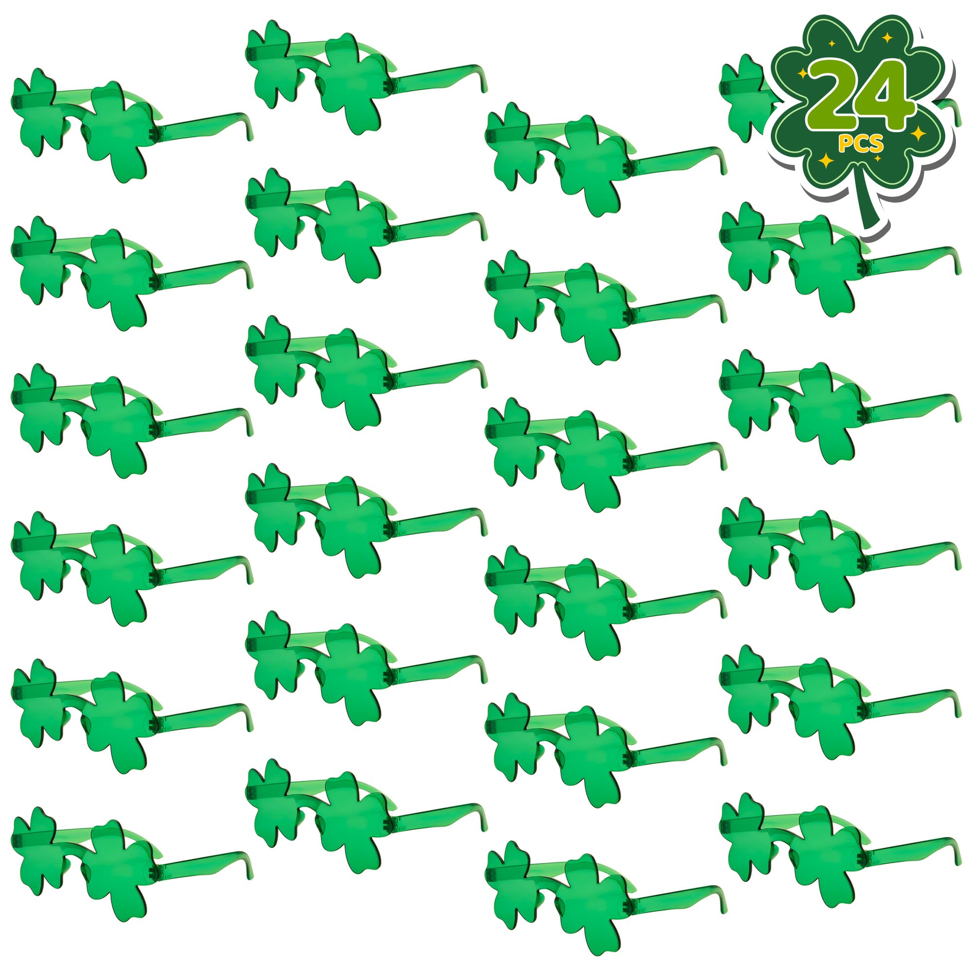 Gafas De Sol Artcreativity Día De San Patricio Shamrock X24 Green - Venta Internacional.