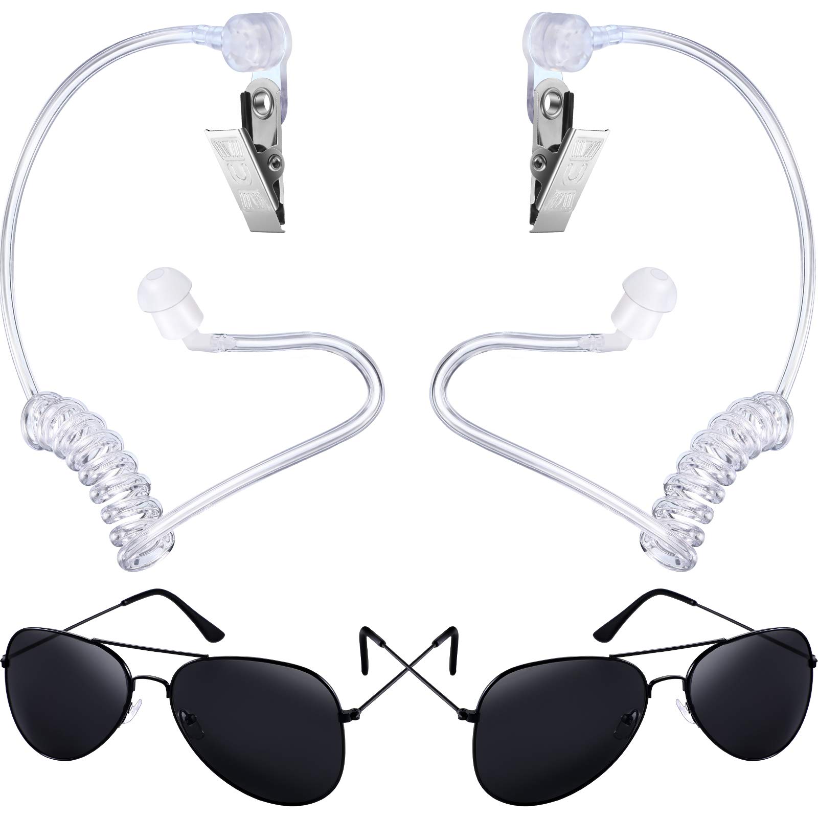 Foto 1 | Set De Disfraces Gejoy Secret Service Con Auriculares Y Gafas De Sol, 2 Unidades - Venta Internacional.