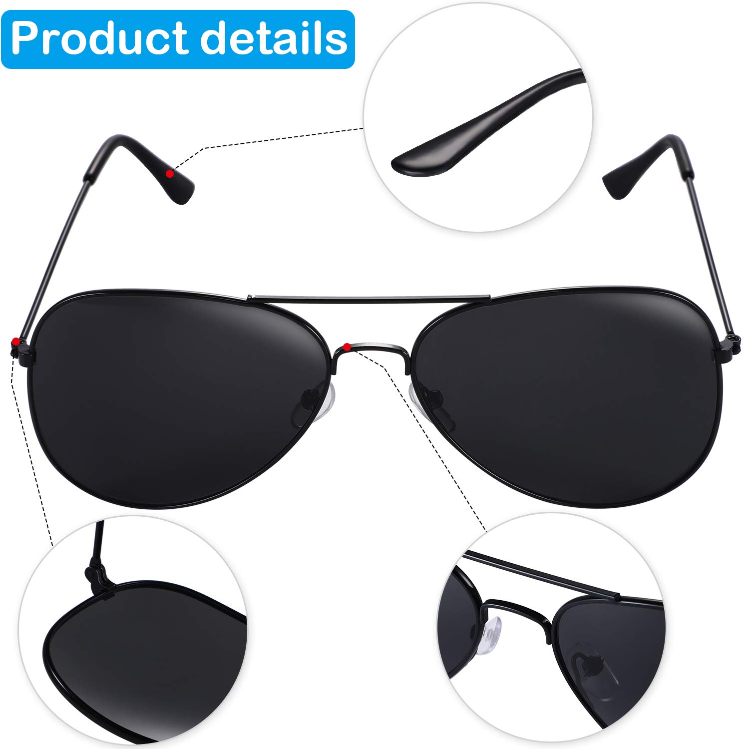 Foto 5 pulgar | Set De Disfraces Gejoy Secret Service Con Auriculares Y Gafas De Sol, 2 Unidades - Venta Internacional.