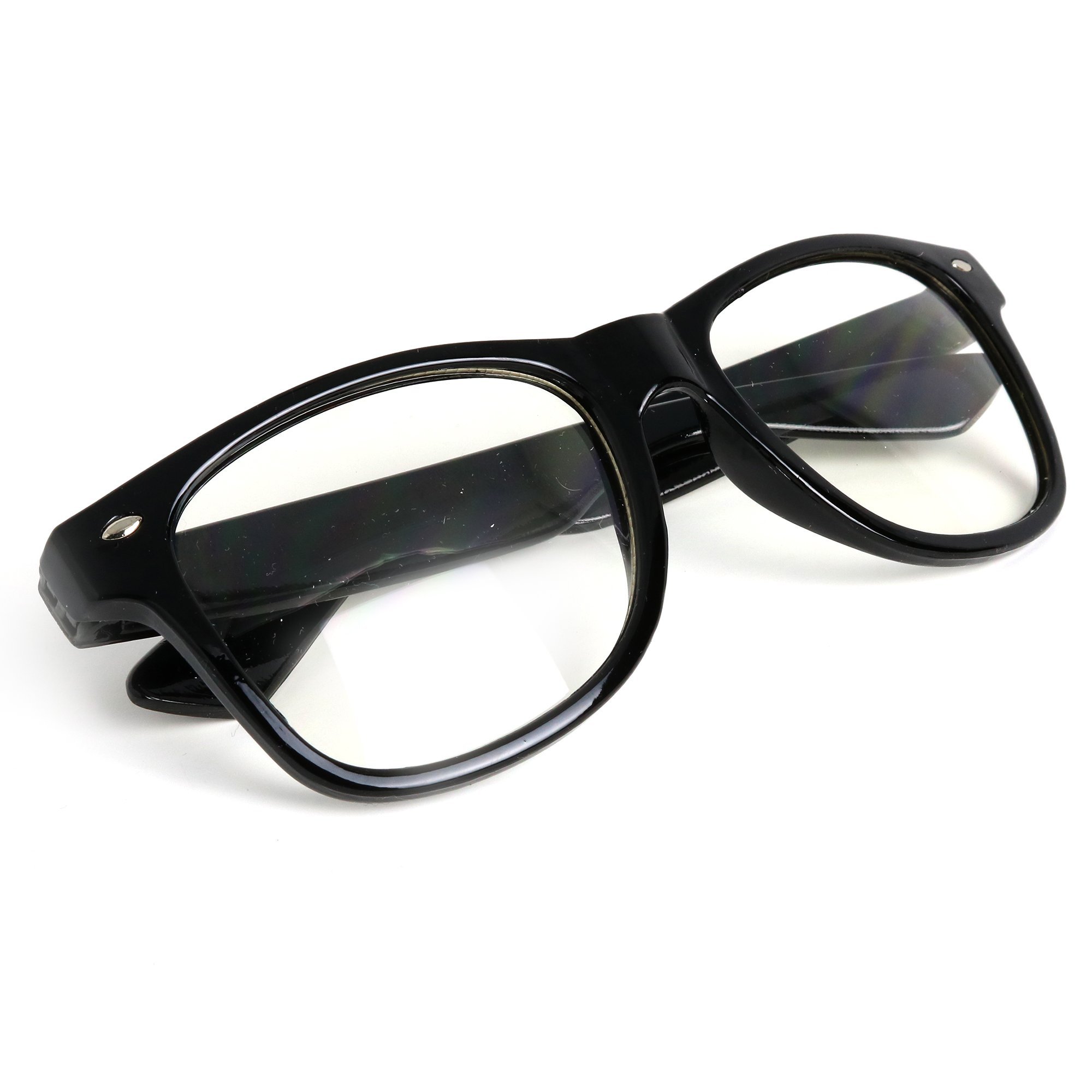 Foto 3 pulgar | Gafas De Disfraz Skeleteen Retro Nerd De Gran Tamaño, Negras - Venta Internacional.