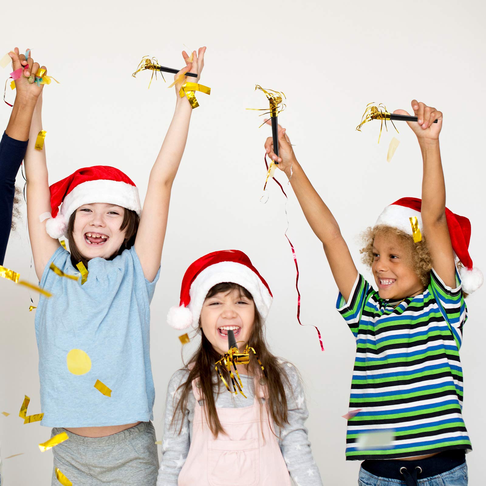 Foto 8 pulgar | Party Blower Noisemakers Skylety, 18 Unidades, Color Negro Y Dorado - Venta Internacional.