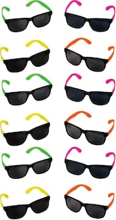 Foto 1 | Gafas De Sol Rhode Island Novelty, Color Neón Surtido, Paquete De 12 - Venta Internacional.