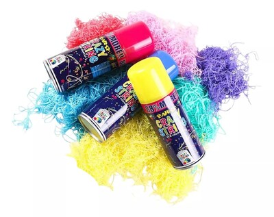 Foto 2 | 24 Serpentinas Spray En Aerosol Espuma Fiesta Batucada Cumpleaños 250ml
