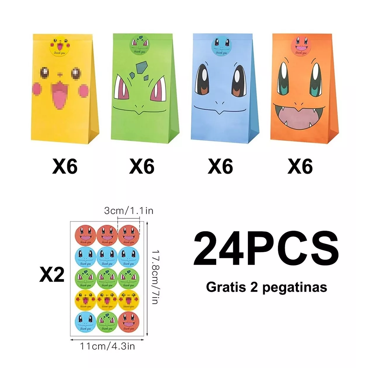 Foto 3 pulgar | Bolsas de Dulces Belug Pokémon 24 Piezas