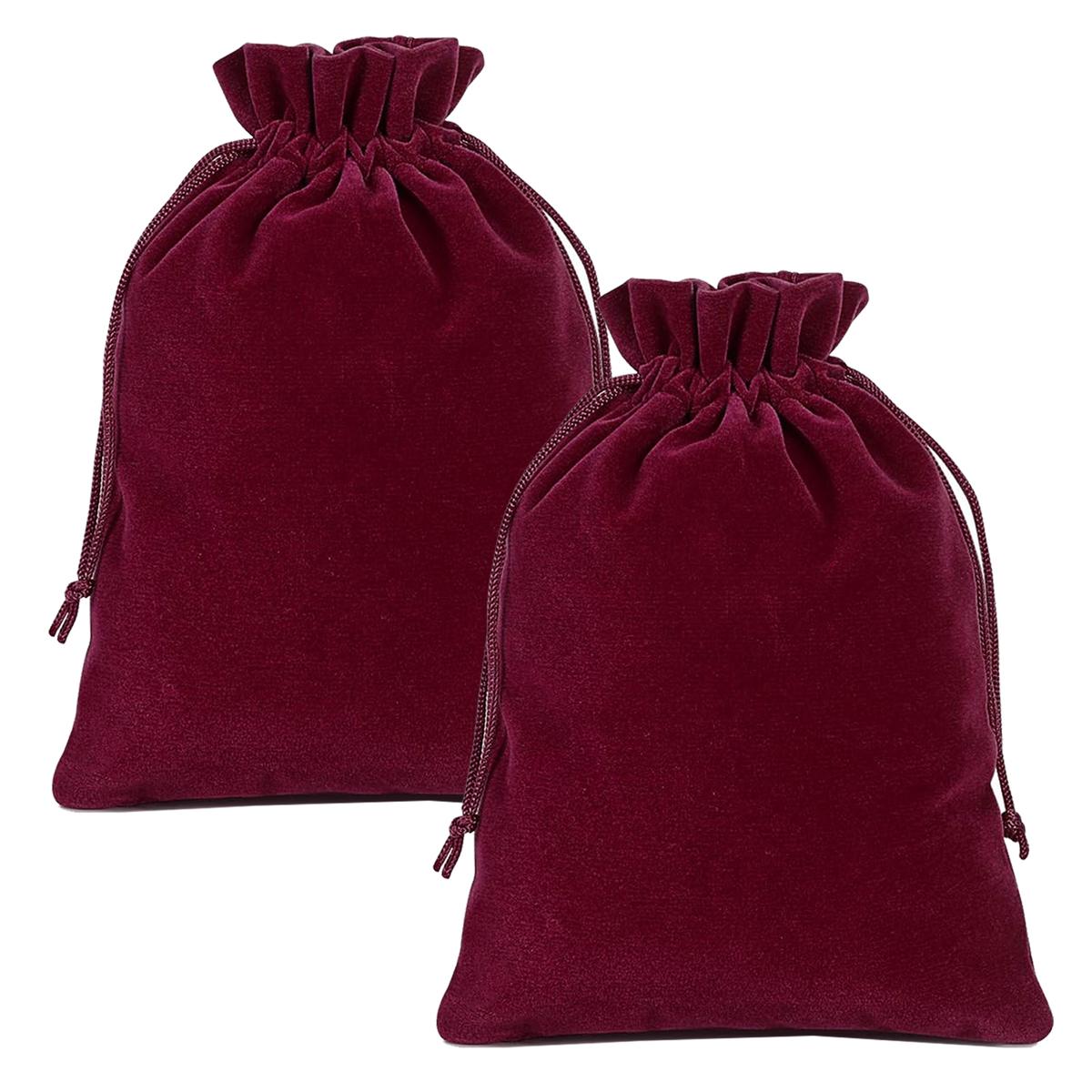 Bolsas De Organza para Regalos Ventdepot Mxvcm-002 2piezas Color Vino  Bolsa Organza