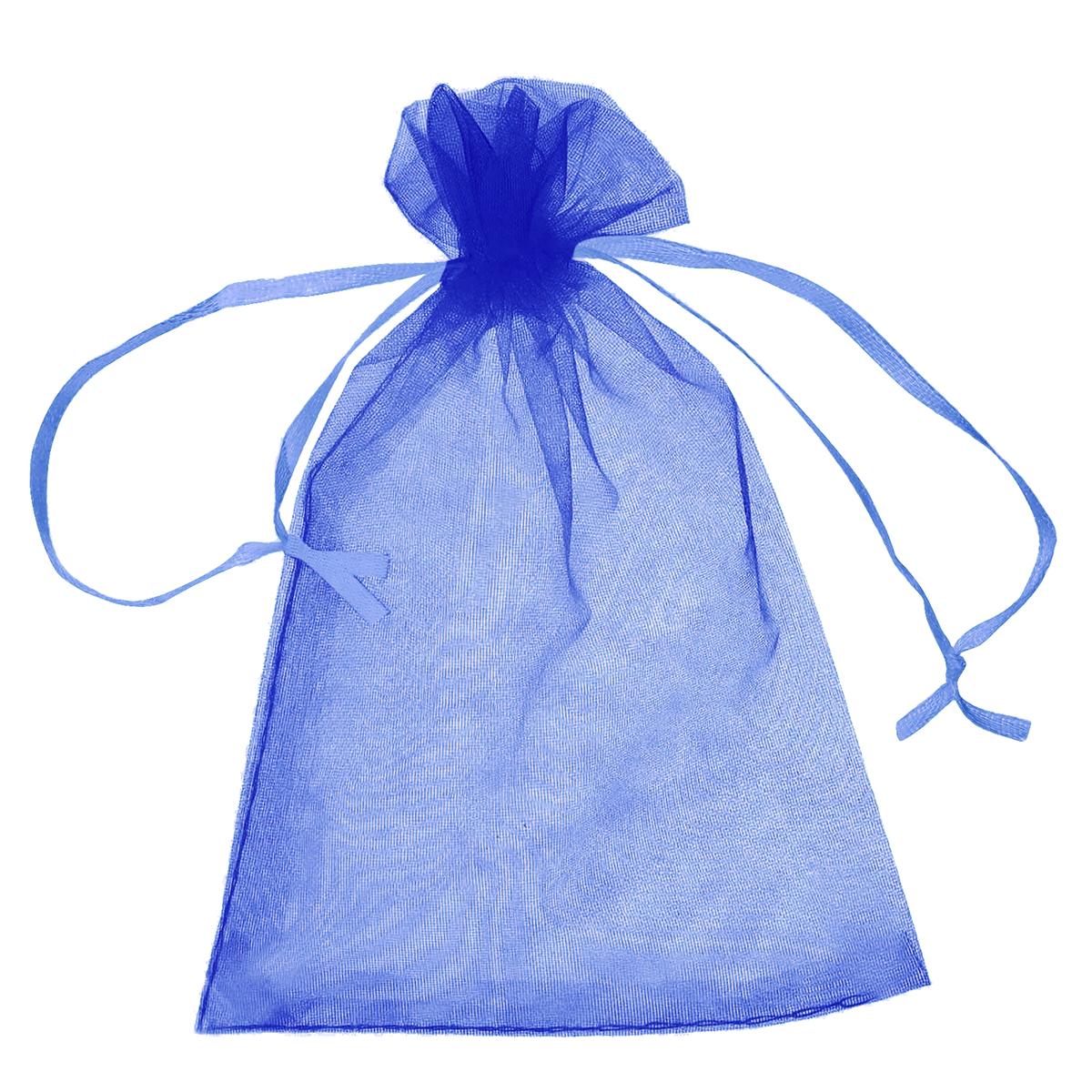 Bolsa de Organza para Detalles de Fiesta VentDepot MXPPM-001 Azul 1 Pieza