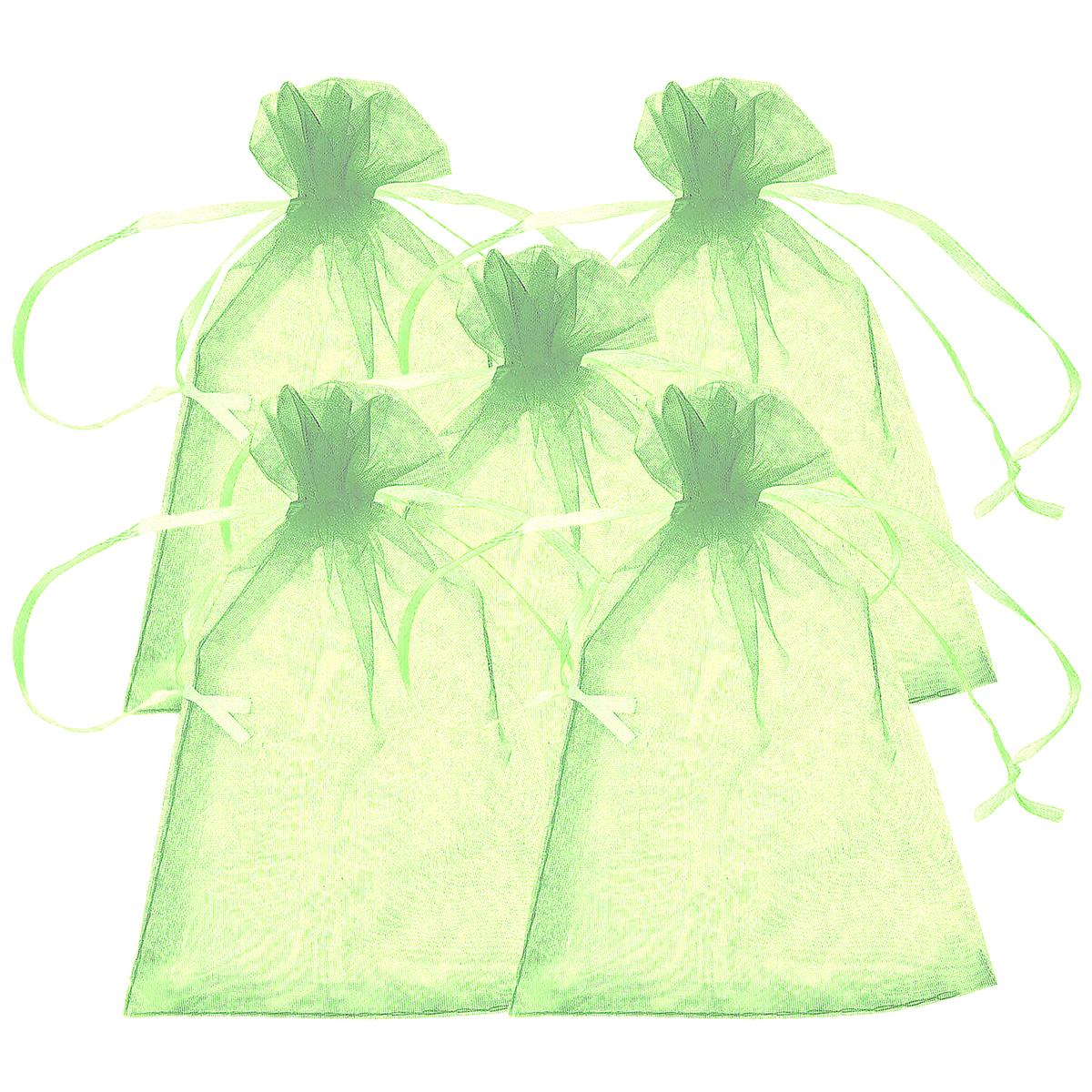 Bolsas de Organza para Detalles de Fiesta VentDepot MXPNL-005 Verdes 5 Pieza