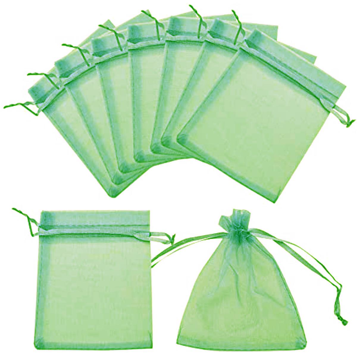 Foto 4 pulgar | Bolsas de Organza para Detalles de Fiesta VentDepot MXPNL-005 Verdes 5 Pieza