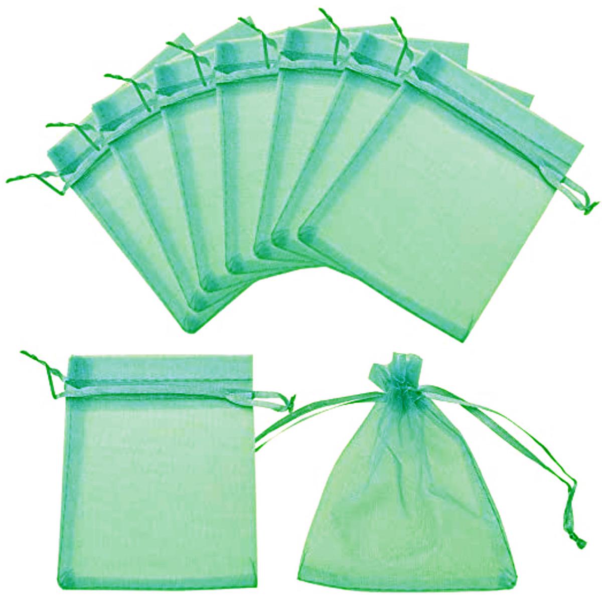 Foto 4 pulgar | Bolsas de Organza para Detalles de Fiesta VentDepot MXPFG-007 Verde 15 Piezas