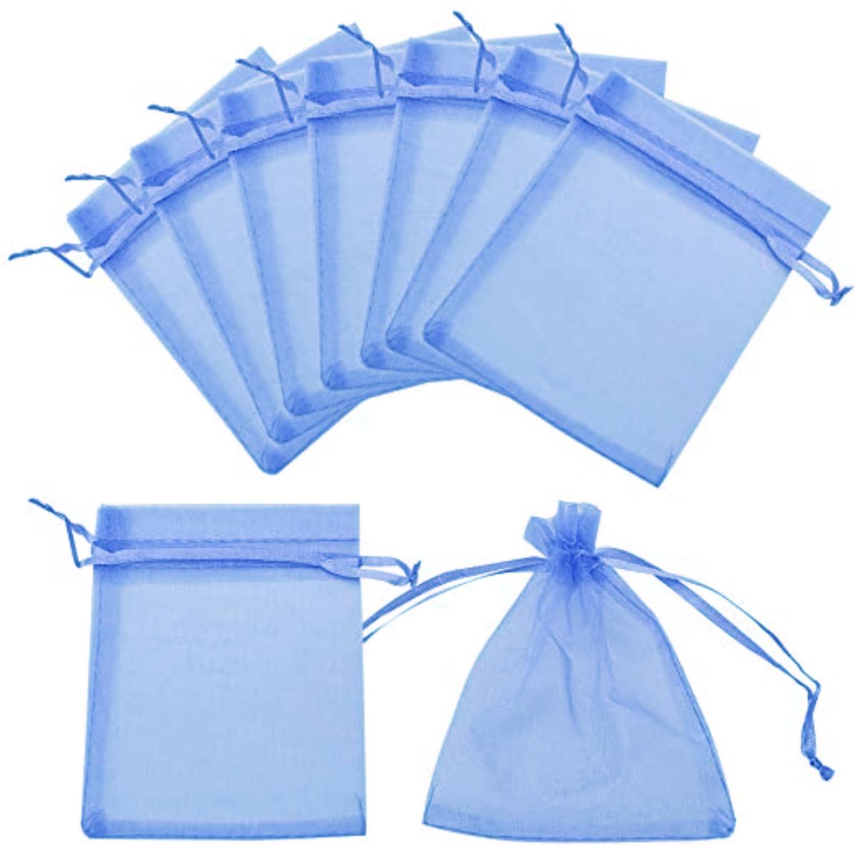 Foto 4 pulgar | Bolsas de Organza para Detalles de Fiesta VentDepot MXPPM-004 Azules 4 Piezas