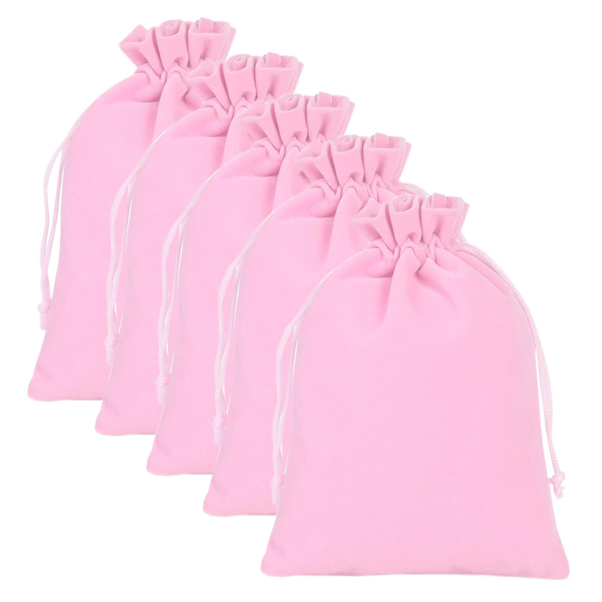 Bolsa Mini para Bisutería de Terciopelo Ventdepot Mxmvv-005 Rosas 5 Piezas