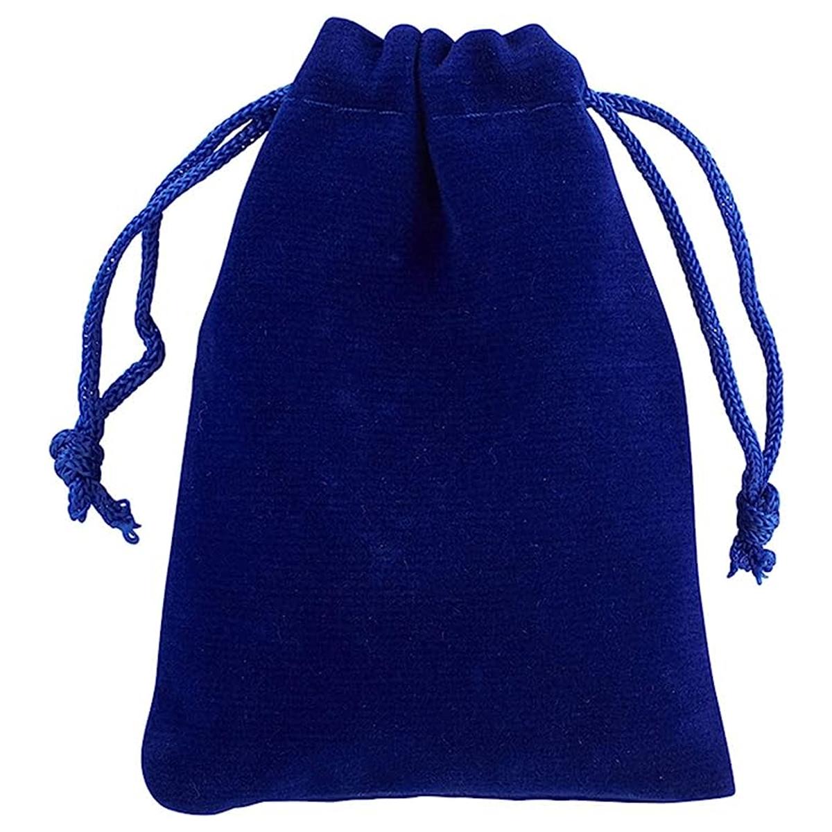 Bolsa Mini de Terciopelo Ventdepot Mxmvv-006 Azules 10 Piezas