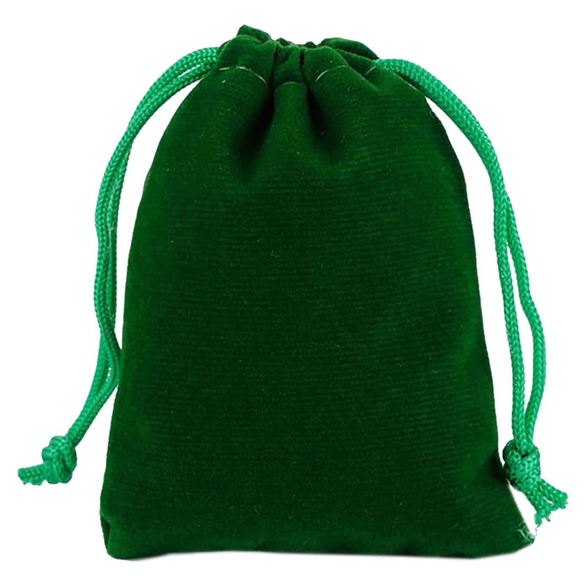 Bisutería Organza De Terciopelo Ventdepot Mxvgn-008  20 piezas color Verde