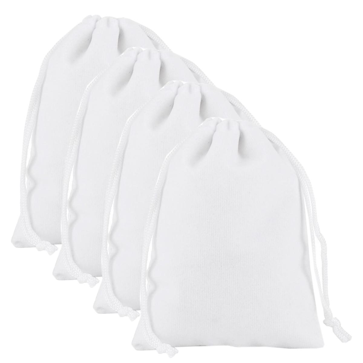 Bolsas de Organza para Detalles de Fiesta VentDepot MXVWT-004 Blancos 4 Pieza